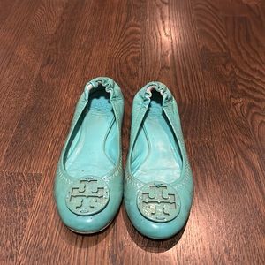 Tory Burch Reva Flats - Mint Green